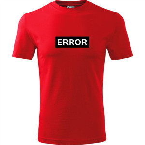 męska koszulka - error