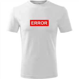 męska koszulka - error