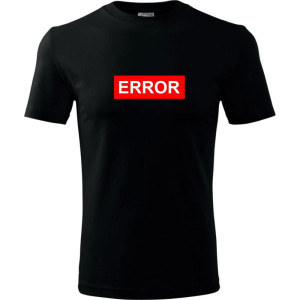 męska koszulka - error