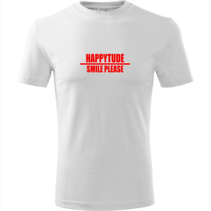 męska koszulka - happytude smile please