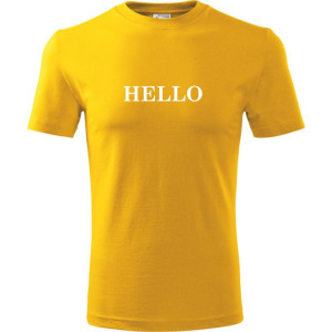 męska koszulka - hello