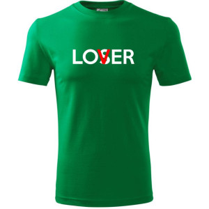 męska koszulka - lover/loser