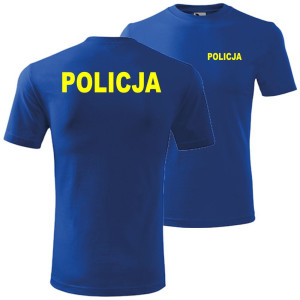 męska koszulka - policja
