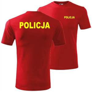 męska koszulka - policja