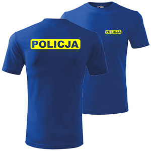 męska koszulka - policja