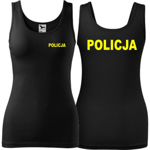 damski tank top - policja