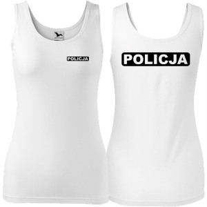 damski tank top - policja