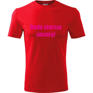 Dziecięca koszulka - Będę starszą siostrą