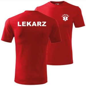 męska koszulka - lekarz