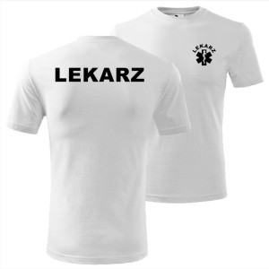 męska koszulka - lekarz