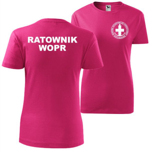 damska koszulka - ratownik wopr wodne ochotnicze pogotowie ratunkowe