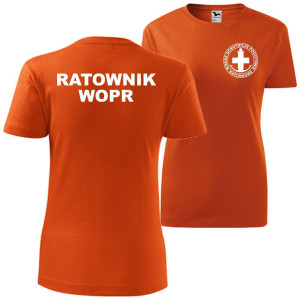 damska koszulka - ratownik wopr wodne ochotnicze pogotowie ratunkowe