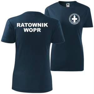 damska koszulka - ratownik wopr wodne ochotnicze pogotowie ratunkowe