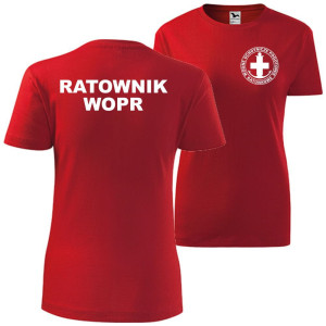 damska koszulka - ratownik wopr wodne ochotnicze pogotowie ratunkowe