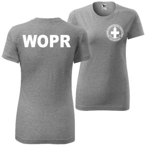 damska koszulka - wopr - wodne ochotnicze pogotowie ratunkowe