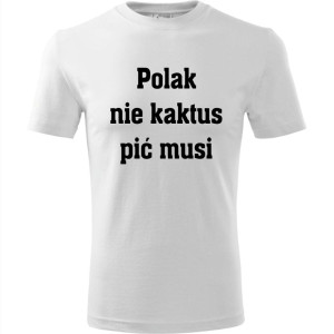 Męska koszulka - Polak nie kaktus
