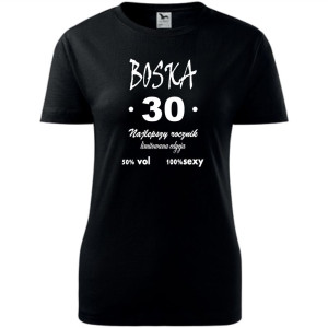 Damska koszulka - boska 30 na urodzny