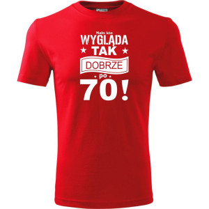 Męska koszulka - mało kto wygląda tak dobrze po 70