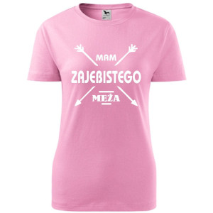damska koszulka - mam zajebistego męża