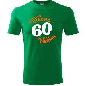 Męska koszulka - kiedyś ciacho 60 dzisiaj piernik