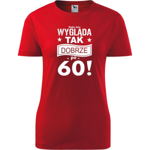Damska koszulka - mało kto wygląda tak dobrze po 60