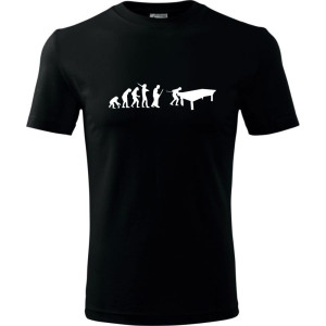 Męska koszulka - Bilard 01, snooker - t-shirt ewolucja prezent