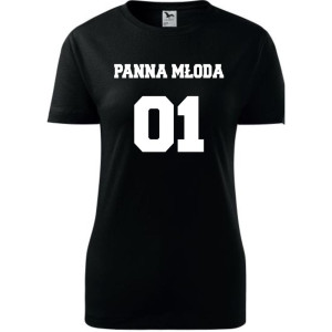 Damska koszulka taliowana - Team młodej Panna młoda