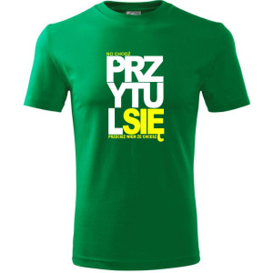 męska koszulka - no chodź przytul się przecież wiem że chcesz