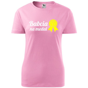 Damska koszulka - Babcia na medal