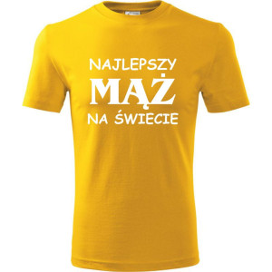 Męska koszulka - Najlepszy mąż na świecie. Prezent dla niego do S-4XL