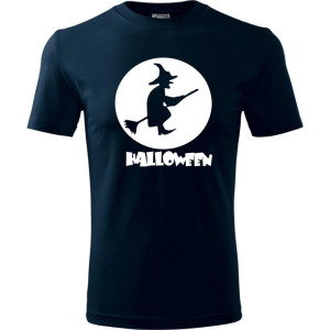 męska koszulka - wiedźma halloween
