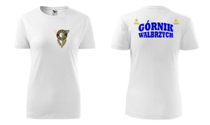 damska koszulka taliowana górnik wałbrzych ksg t-shirt kibica