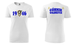 damska koszulka taliowana górnik wałbrzych ksg t-shirt kibica