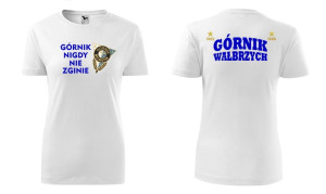 damska koszulka taliowana górnik wałbrzych ksg t-shirt kibica
