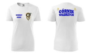 damska koszulka taliowana górnik wałbrzych ksg t-shirt kibica