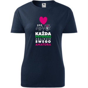 damska koszulka taliowana - każda potwora znajdzie swego amatora