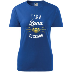 damska koszulka taliowana - taka żona to skarb
