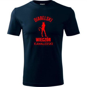 męska koszulka - diabelski wieczór kawalerski
