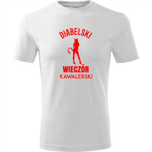 męska koszulka - diabelski wieczór kawalerski