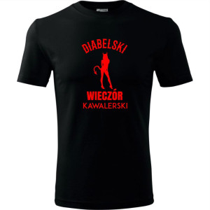męska koszulka - diabelski wieczór kawalerski