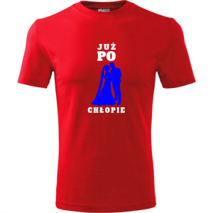 męska koszulka - już po chłopie