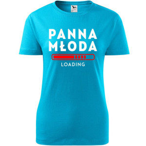damska koszulka taliowana - panna młoda loading