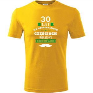 męska koszulka - 30 lat na oryginalnych częściach, unikatowy egzemplarz