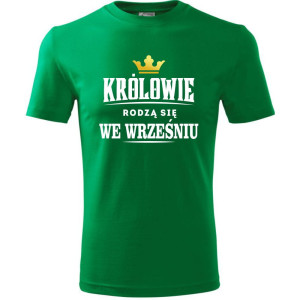 męska koszulka - królowie rodzą się we wrześniu