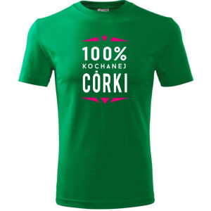 dziecięca koszulka - 100% kochanej córki