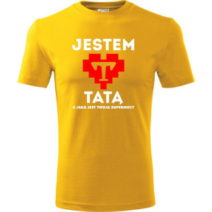 męska koszulka - jestem tatą a jaka jest twoja supermoc?