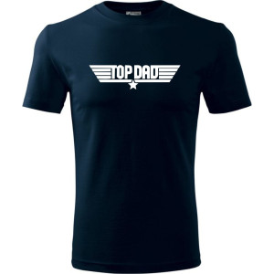 Męska koszulka - Top dad 02 jak Top Gun dla taty