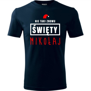 męska koszulka - nie taki znowu święty mikołaj
