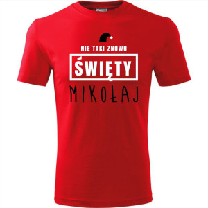 męska koszulka - nie taki znowu święty mikołaj
