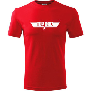 Męska koszulka - Top dad 02 jak Top Gun dla taty